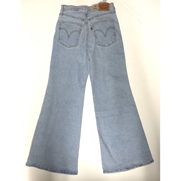 Levi's Women's Ribcage Bell Jeans 29x30 The Bells And Whistles - Blue - Picture 9 of 9